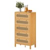 YITAHOME 47" Tall Buffet Sideboard Cabinet 5 Drawer Dresser, Boho