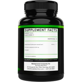 Catuaba Bark Extract 10,000mg Per Serving (120 Capsules) (Erythroxylum Catuaba) 3rd Party Tested - Drive & Stamina - Made in The USA - Gluten Free & Non-GMO - Vegan - For Men & Women - (120 Capsules)