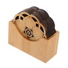 MAGICLULU 6pc Bamboo Lotus Coasters Heat Resistant Drink Coasters Holder