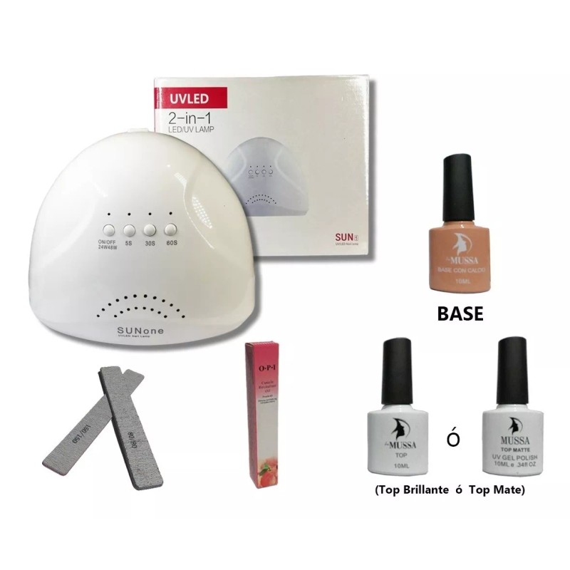 Mussa Kit Gel Gama 6pz+ Lampara 48w Sunb+ Base +