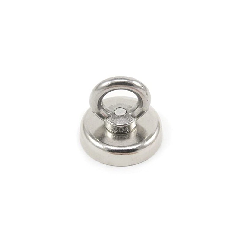 Neodymium Clamping Magnet with M8 Eyebolt for Magnet Fishing, Hanging