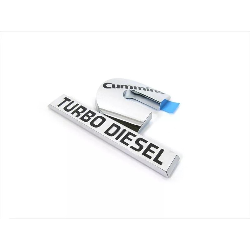 2Pc Compatible with Cummin Turbo Emblem 3D Badge High Output