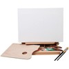 MEEDEN Table Sketch Box Easel -Portable Solid Beech Tabletop Wood