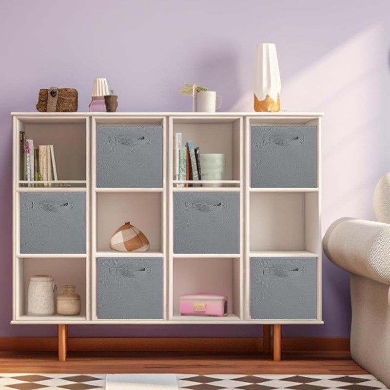 powerking Cube Storage Boxes, Foldable Fabric Storage Bins And Cloth