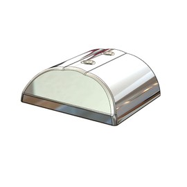 TACO Marine F160276 Suproflex Rub Rail End Caps, Large, Stainless