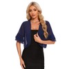 Atxnn Women's Bolero Shrug Summer Chiffon Cropped Cardigan Tops UK