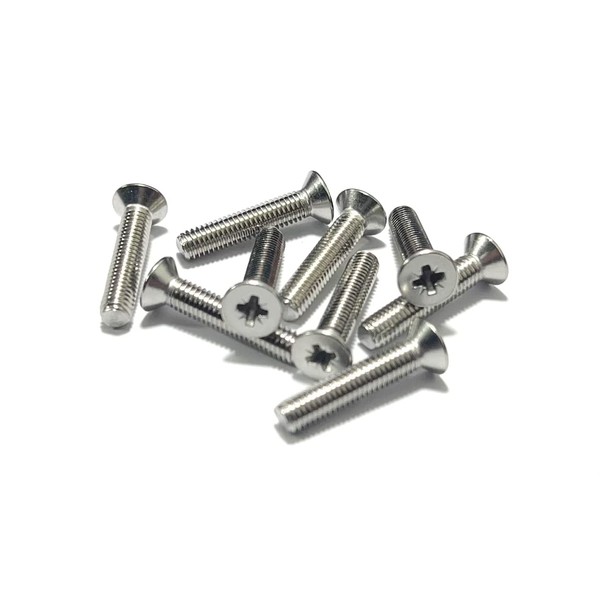 M4 (4mm x 12mm Incl Head) Pozi Countersunk Machine Screws