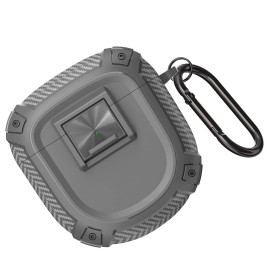 For Bose QuietComfort Earbuds II/Ultra Shockproof Anti-scratch Case w/ Clip For Bose QuietComfort Earbuds II/Ultra cc - Grey