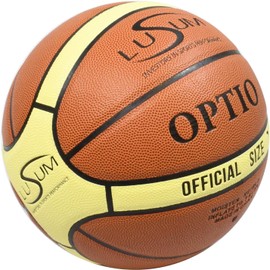 Lusum Optio Basketball Ball PU Leather Indoor Outdoor Basketball Size 6. Durable Basket Ball for all Conditions. Suitable for all Ages and Abilities.