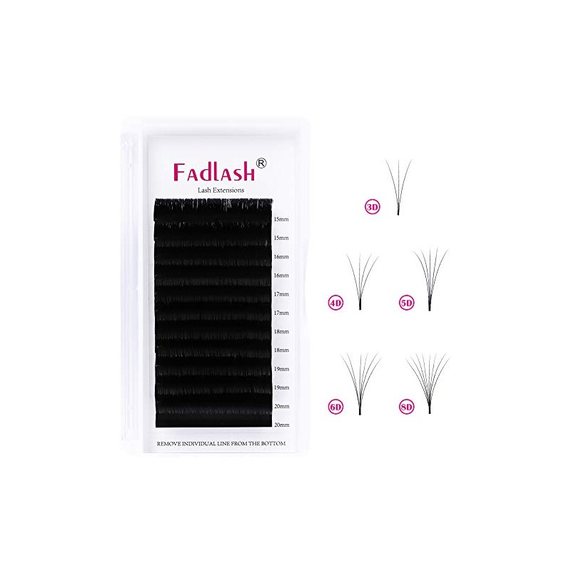 FADLASH Mega Volume Lash Extensions 0.03-0.10mm C D DD L