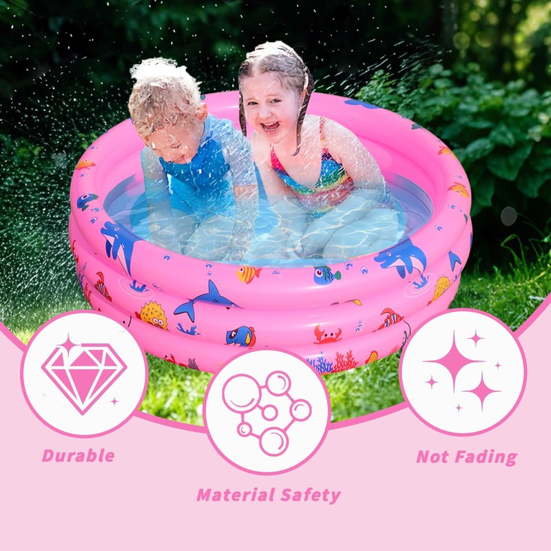 Shyllin 80 x 80 x 22 cm Inflatable Children's Pool,