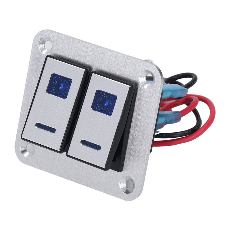 Rocker Switch Panel 2 Gang On Off Toggle Switch Panel