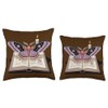 Book Spell Therian Moth Butterfly Fairycore Fairy Grunge Throw Pillow