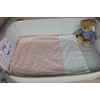 Moses Basket Crib Light Weight Quilt Coverlet with Soft Fleece