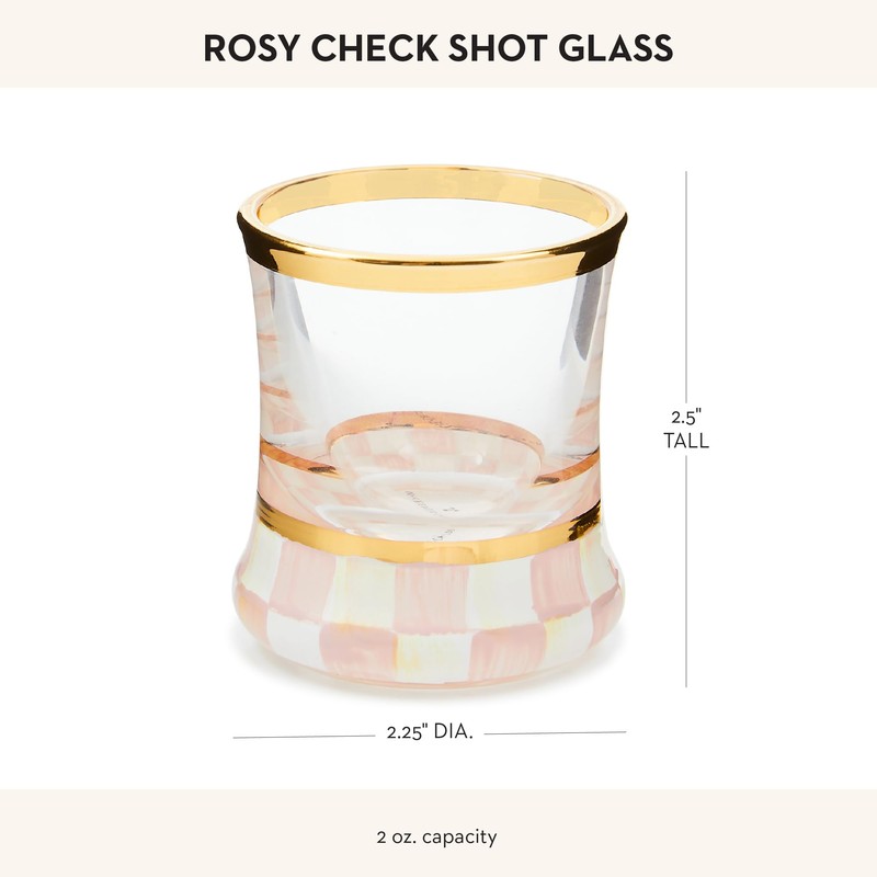 MACKENZIE-CHILDS Shot Glass, Cute Shot Glass for Drinking or Decor,