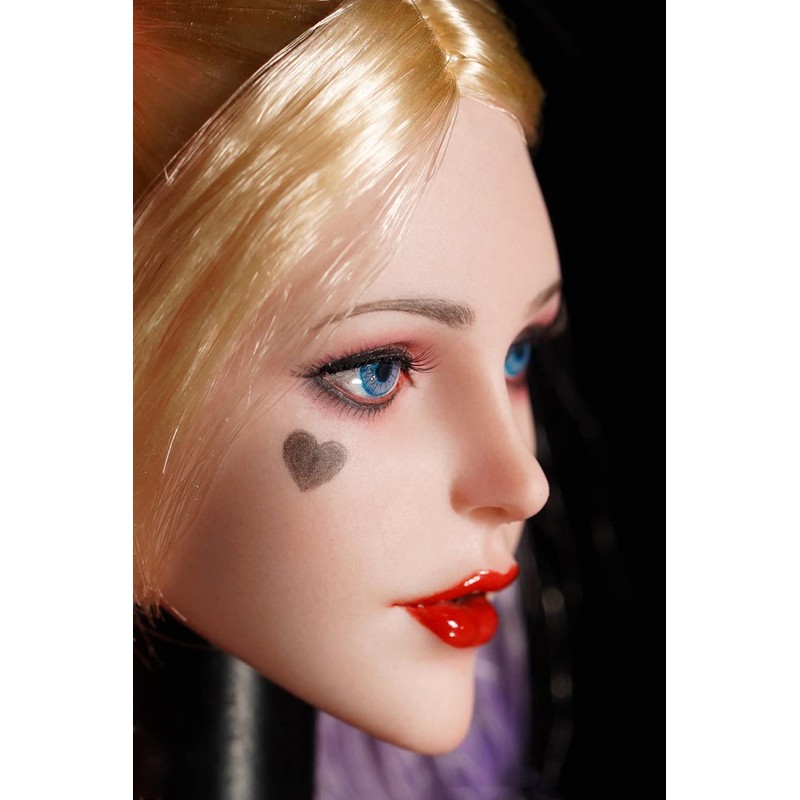 1/6 Female Joker Head Sculpt Fit 12" PHHT Action Figure