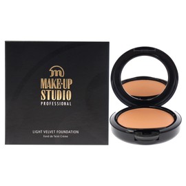 Make-Up Studio Amsterdam Professional Make-Up Light Velvet Face Foundation-Silky Smooth Coverage-Beautiful Flawless End Result-With Mirror&Sponge- For On-The-Go-Cb3 Cool Beige-0.27 Oz (PH10026/CB)