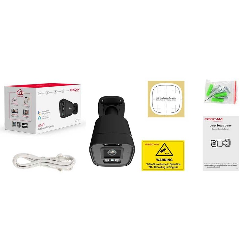 Surveillance Camera Foscam V8EP (Black) N/A N/A 3840 x 2160