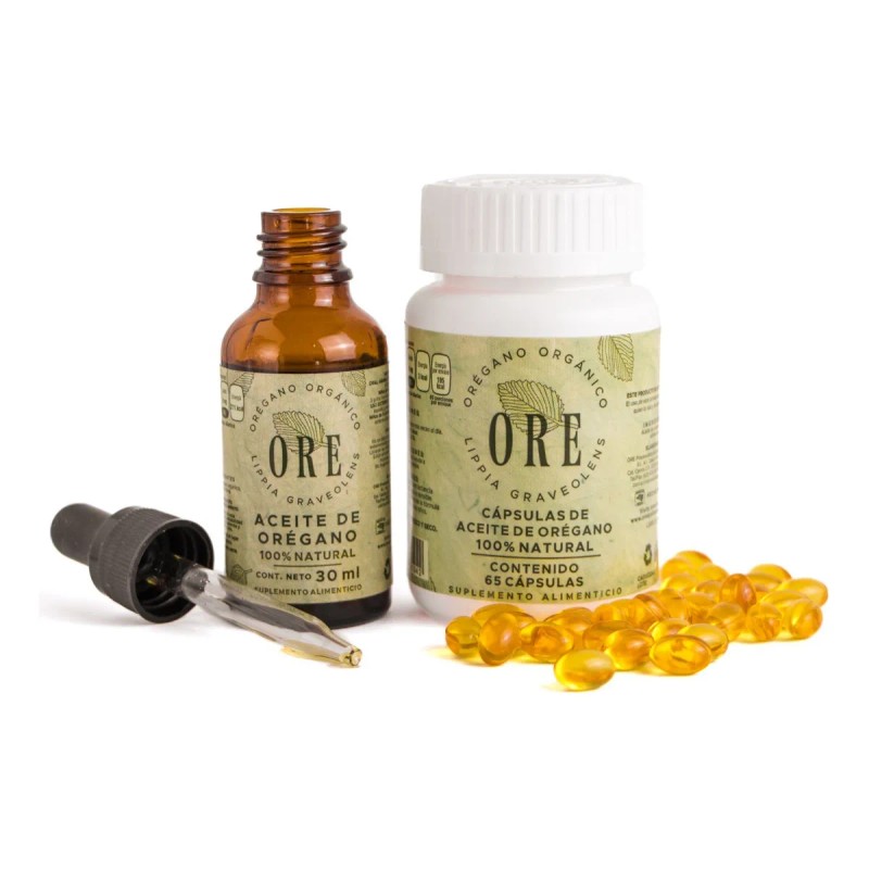 ORE Kit Aceite de Orégano 80% Carvacrol | Gotero 30
