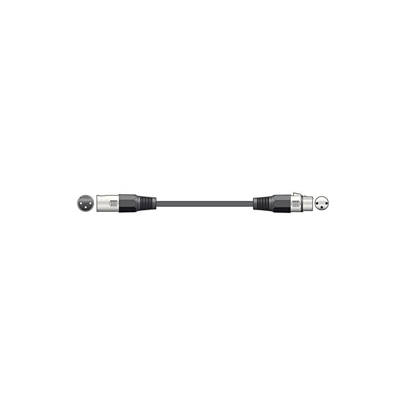 qtx Professional DMX Lighting Leads XLR Plug to Socket 1.5m