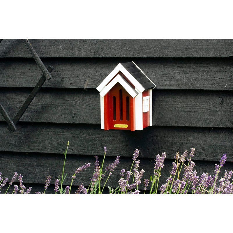Wildlife Garden WG300 Butterfly Box Red Wooden Butterfly House