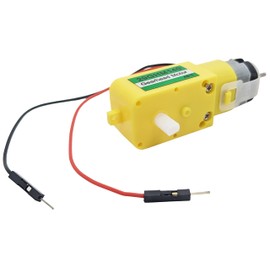 2 Pack Dual Shaft Gear Head Motor, 140 RPM at 4.5V DC, 48:1 Gearbox Ratio, Hobby Gearmotor for DIY Robot, Smart Car, RC Vehicles - EX ELECTRONIX EXPRESS