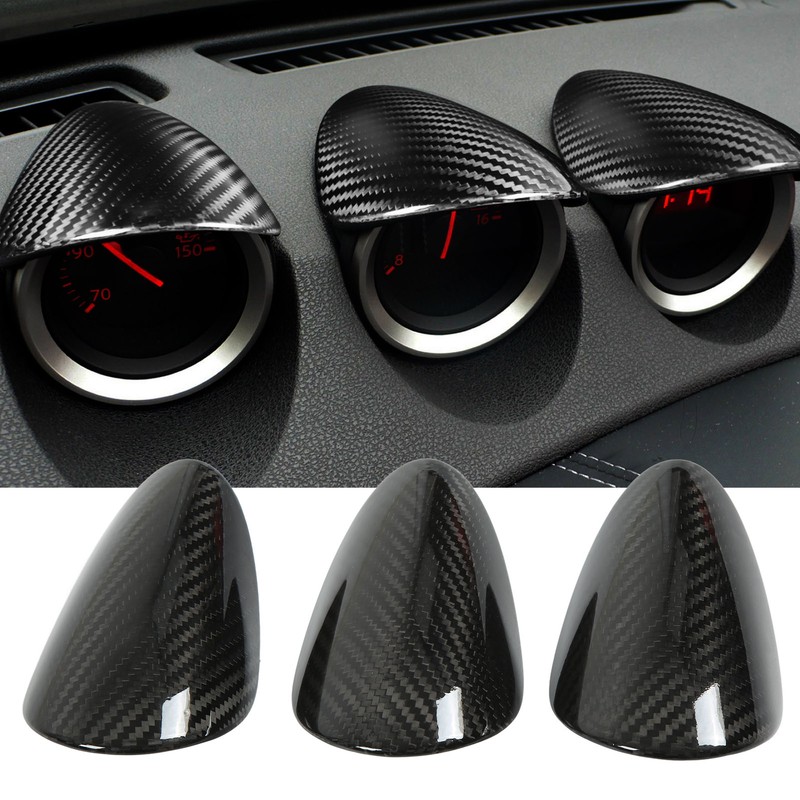 Dashboard Gauge Cover Decoration Carbon Fiber Replacement for NISSAN 370Z