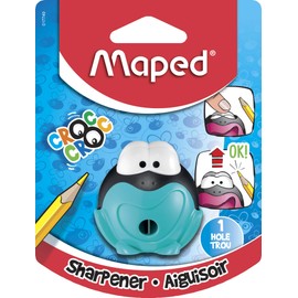 Maped Croc Croc Signal 1 Hole Pencil Sharpener, Assorted Colors (017749)
