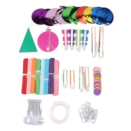 Paper Fan Pompon Party Decoration Colorful Party Hanging Paper Fans Set for Birthday Wedding Graduation Events Accessories