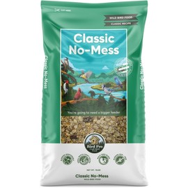 Bird Pro Classic No-Mess Wild Bird Seed – Premium Shell-Free Blend with Nuts, Sunflower Chips & Cranberries – Clean Feeding for Backyard Birds (18 Pounds)
