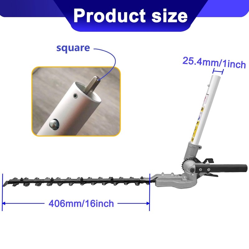 Gabasinover Repalacment Hedge Trimmer Attachment Compatible with Hus128LD Attachment Capable