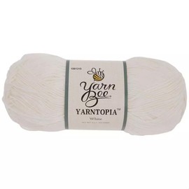 Yarn Bee White Yarntopia 4 Oz