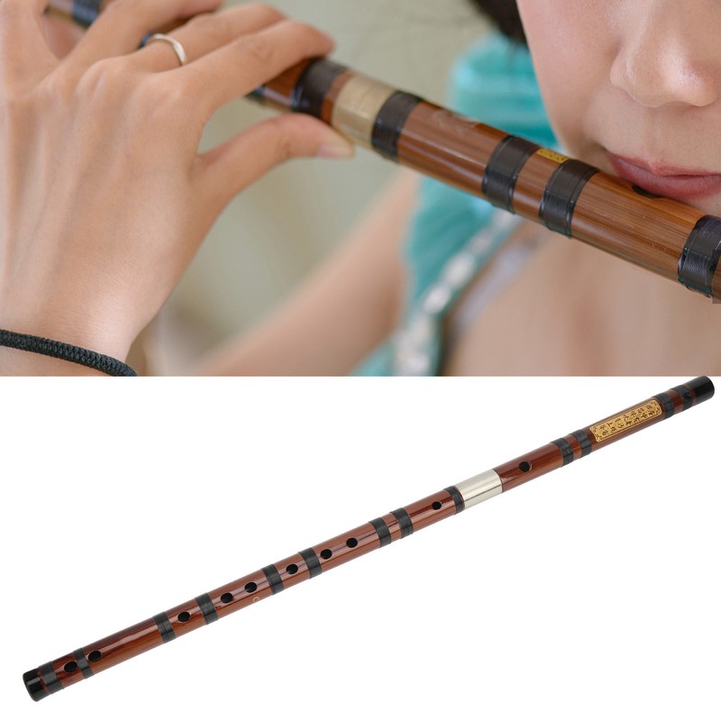 CKey Bamboo Flute 8 Years Dried Bitter Material Golden Embossed