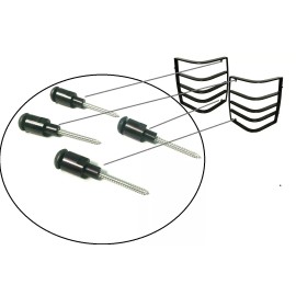 LRNJ RANGE ROVER CLASSIC ALUMINUM MOUNTING HARDWARE KIT FOR REAR LAMP GUARDS STC8027