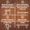 WADDELL Two-Way Corner Bracket (1 Count, 11"H x 9"D x