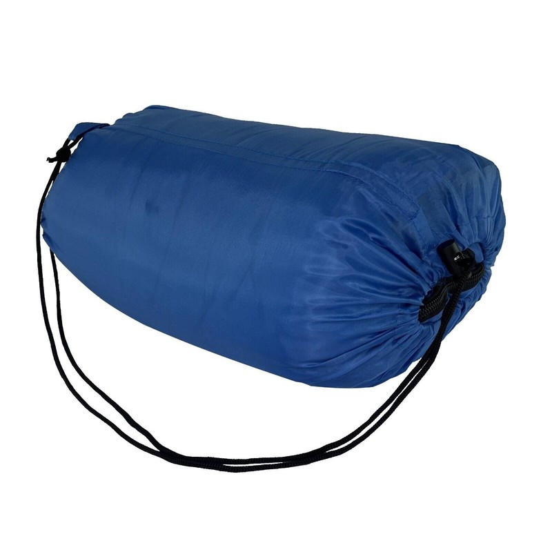 Sleeping Bag - 7' Blue Mummy Adult Envelope Style Rectangular