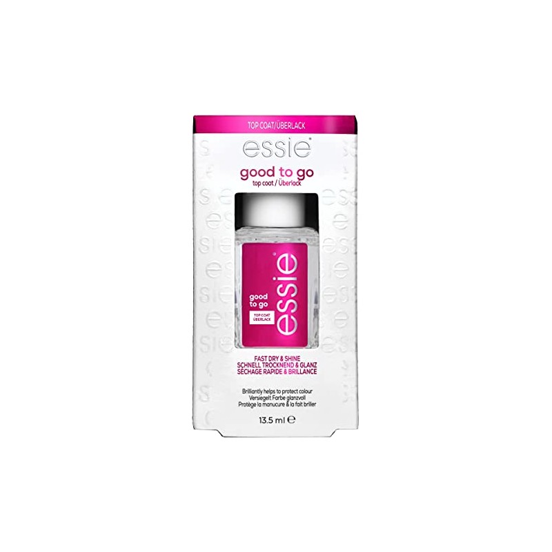 essie good to go top coat, fast dry + shine,