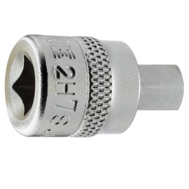 TONE Short Hexagon Socket 2H-07S Insertion Angle 0.25 inch (6.35 mm) (1/4 inch), Double Side Width 0.3 inch (7 mm)