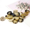 10 PCS 4 Holes Round Pattern Resin Buttons Flatback Sewing
