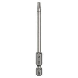 sourcing map T20 Torx Head Screwdriver Bit 1/4" Hex Shank 3.15" (80mm) Long Magnetic No Hole Tip Tamper Proof 6 Point Star Screw Driver Drill Bits S2 Steel Industrial Power Screwdrivers