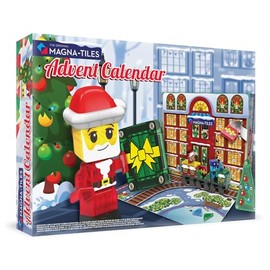 MAGNA-TILES MAGNA-TILES microMAGS Advent Calendar 34-Piece Magnetic Construction Set, The Original Magnetic Building Brand
