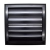 Black Gravity Grille 125 mm / 5 inch External Ducting