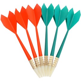 POFET 6PCS Soft Tip Darts Fit Safety Dartboard only 3 Darts Each in Green and Red