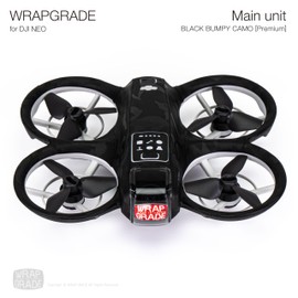 WRAPGRADE Skin Sticker Compatible with DJI NEO Full Wrap (Black Bumpy Camo)