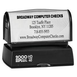 Bank Deposit Stamp - High Definition Pre-Inked Stamp for Check Endorsement Up To 5 Lines