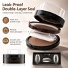 Double Colour Eyebrow Stamp Kit, Waterproof Sweat Proof Natural Matte