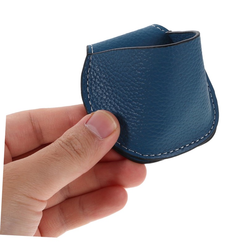 Kisangel Billiard Chalk Bag Compact Portable PU Holder for Snooker