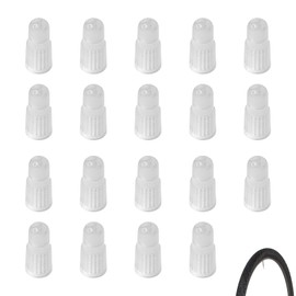 Pack of 20 Valve Caps Bicycle French, French Valve Cap, Bicycle Valve Caps, Bicycle Valve Caps Made of Plastic for Mountain Bike, Tubeless Valves, Dust Protection, Protection Against Dirt and Water