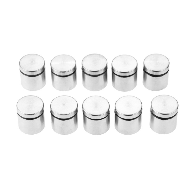 10Pcs Stainless Stand Off Bolts Mount Standoffs Sign Advertisement Fixings