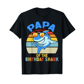 Papa of the Shark Birthday Matching Family T-Shirt